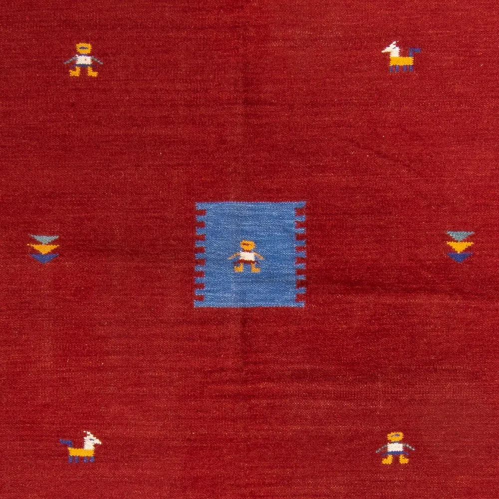 Kelim teppe - Trendy - 240 x 170 cm - mørk rød