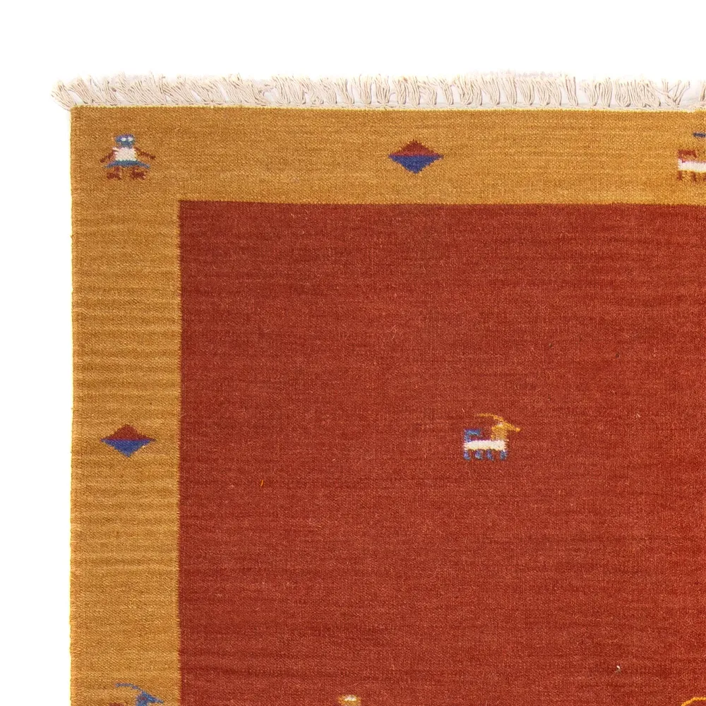 Kelim teppe - Trendy - 240 x 170 cm - mørk rød