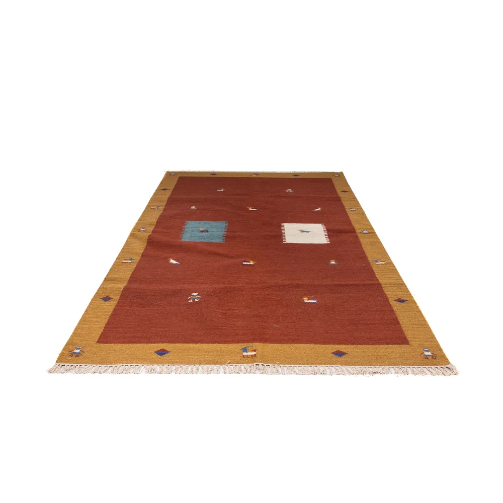Kelim teppe - Trendy - 240 x 170 cm - mørk rød
