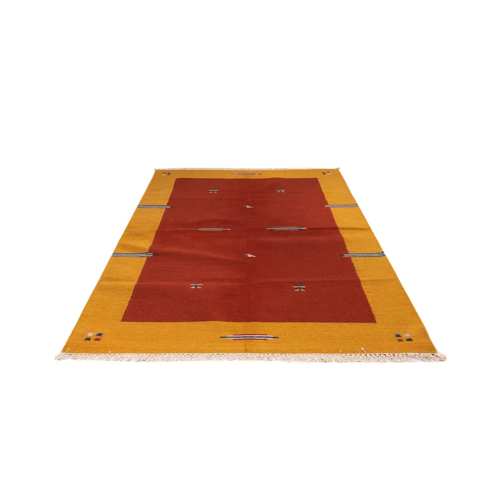 Kelim teppe - Trendy - 240 x 170 cm - mørk rød
