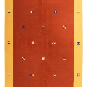 Kelim teppe - Trendy - 240 x 170 cm - mørk rød