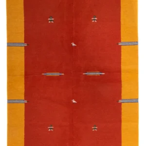 Kelim teppe - Trendy - 240 x 170 cm - mørk rød