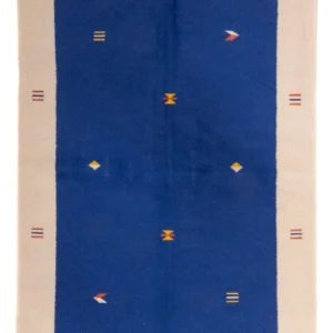 Kelim teppe - Trendy - 240 x 170 cm - mørkeblå