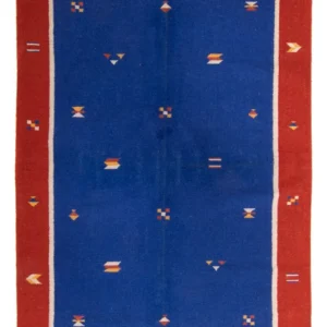 Kelim teppe - Trendy - 240 x 170 cm - mørkeblå