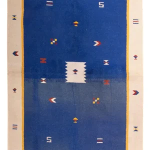 Kelim teppe - Trendy - 240 x 170 cm - mørkeblå