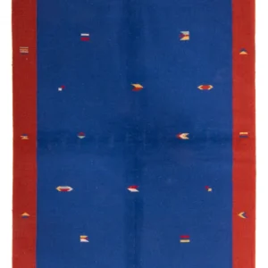 Kelim teppe - Trendy - 240 x 170 cm - mørkeblå