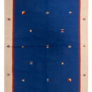 Kelim teppe - Trendy - 240 x 170 cm - mørkeblå