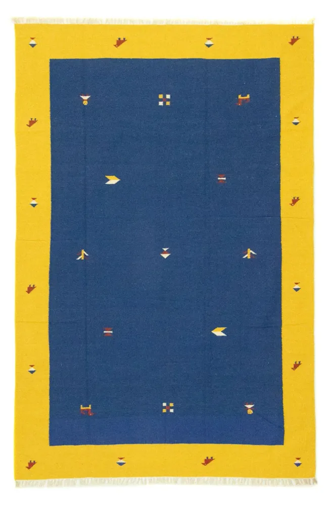 Kelim teppe - Trendy - 300 x 200 cm - blå