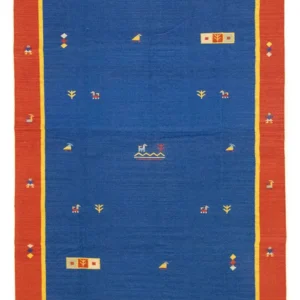 Kelim teppe - Trendy - 300 x 200 cm - blå
