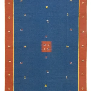 Kelim teppe - Trendy - 300 x 200 cm - blå