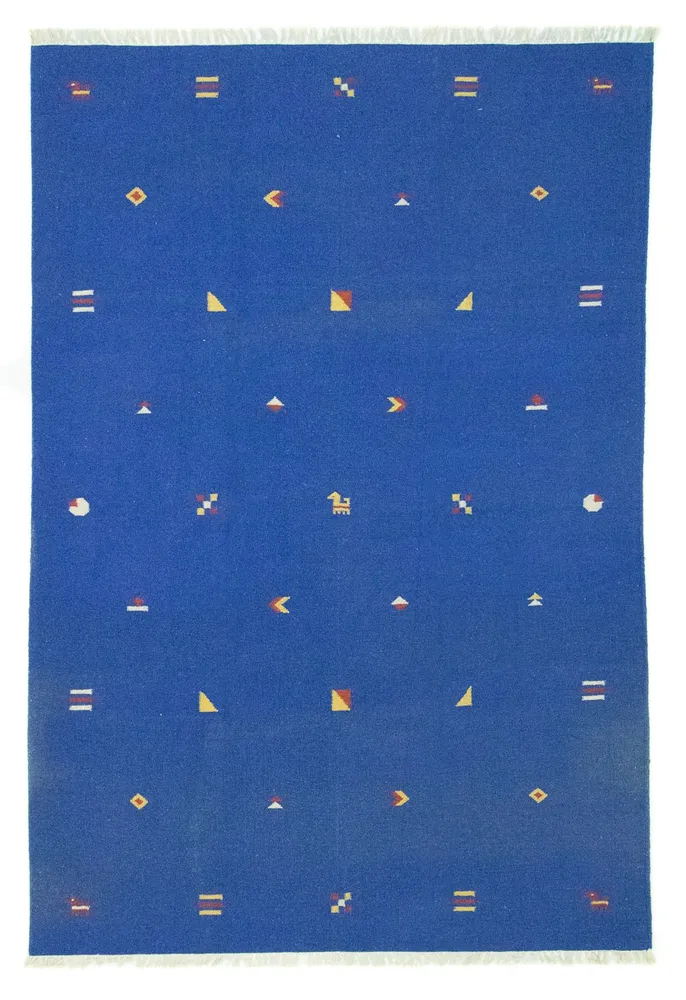 Kelim teppe - Trendy - 300 x 200 cm - blå