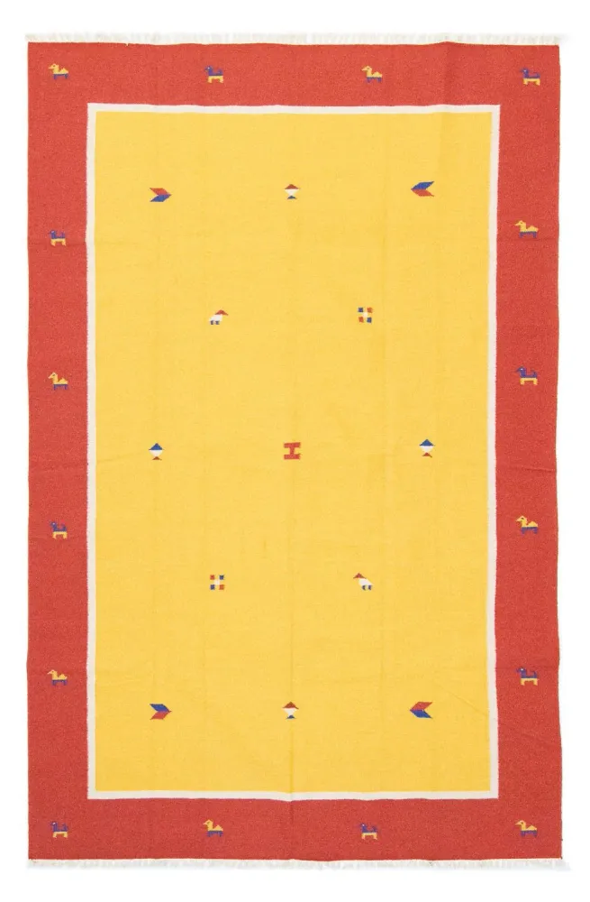 Kelim teppe - Trendy - 300 x 200 cm - gul