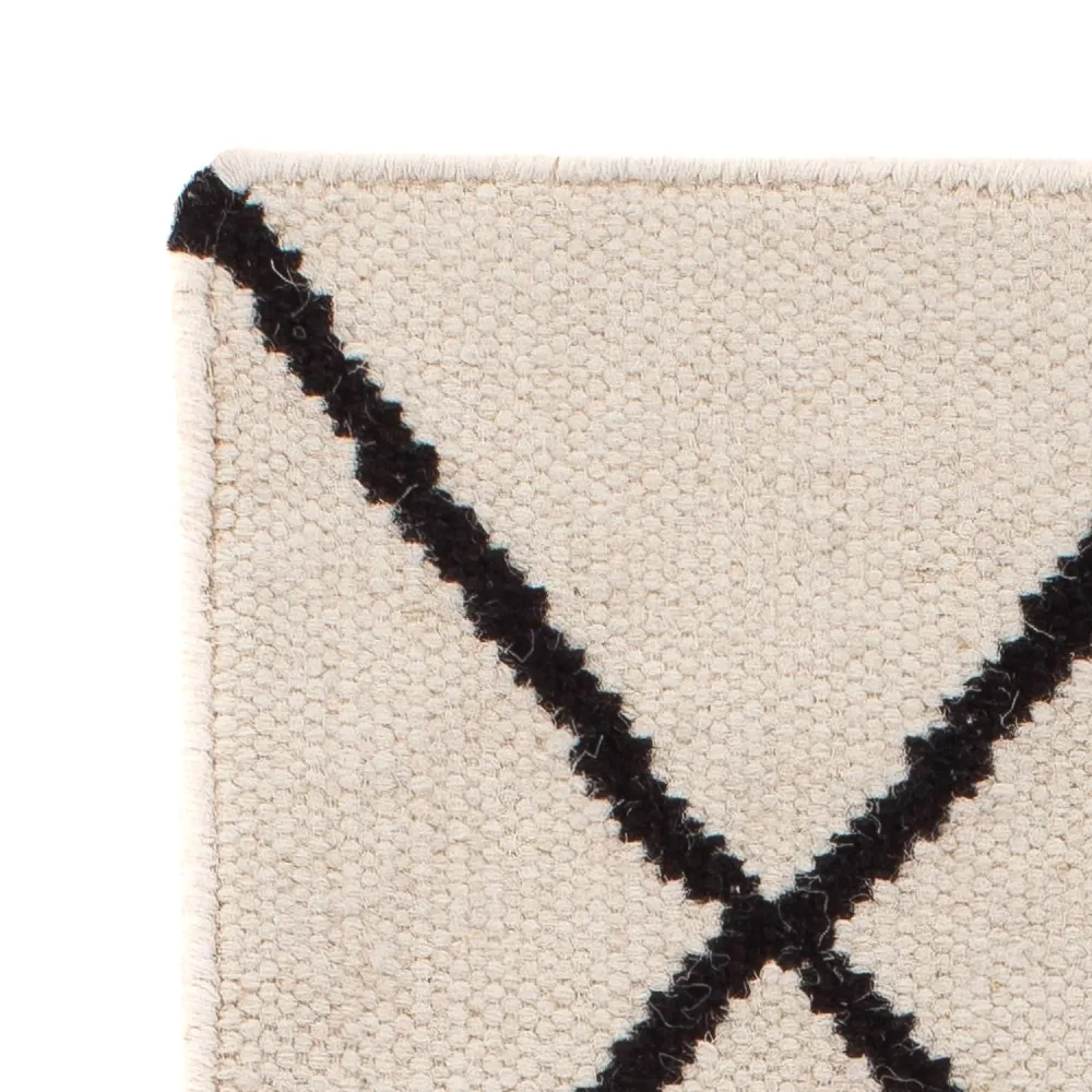 Kelim teppe - Trendy - 93 x 61 cm - beige