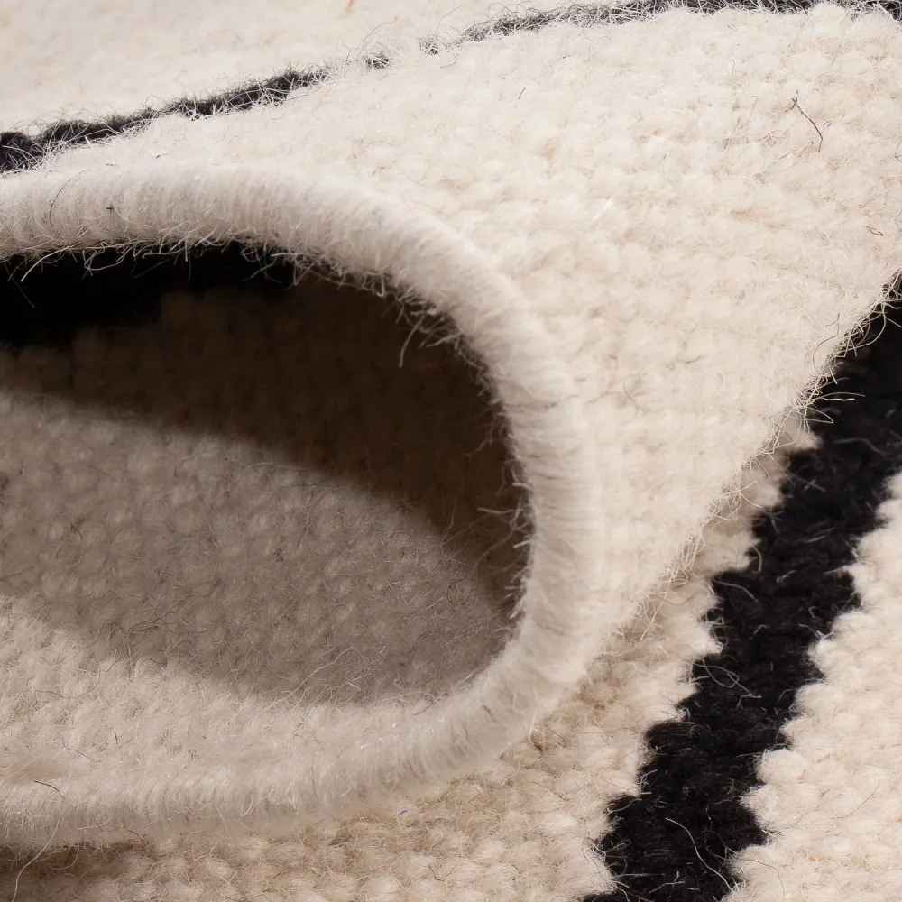 Kelim teppe - Trendy - 93 x 61 cm - beige