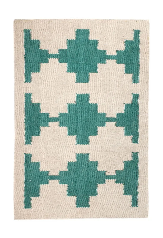 Kelim teppe - Trendy - 90 x 60 cm - beige