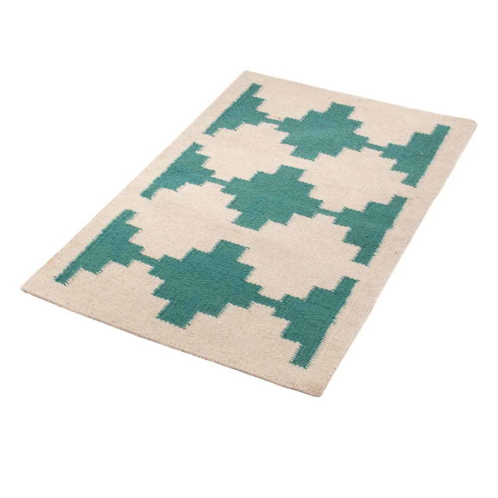 Kelim teppe - Trendy - 90 x 60 cm - beige