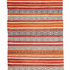 Kelim teppe - Trendy - 94 x 58 cm - flerfarget