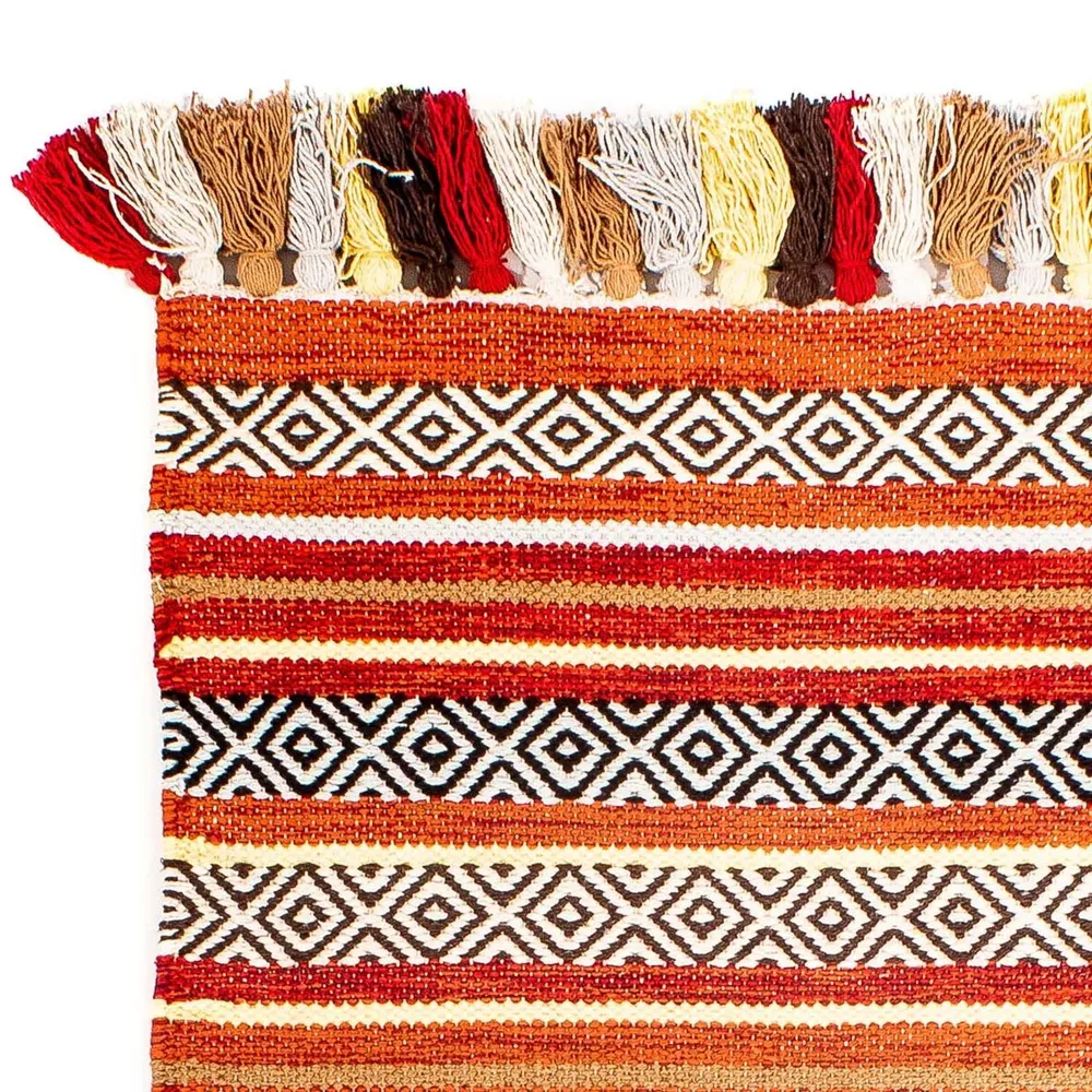 Kelim teppe - Trendy - 94 x 58 cm - flerfarget