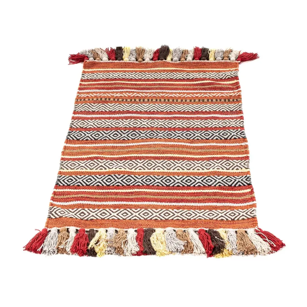 Kelim teppe - Trendy - 94 x 58 cm - flerfarget