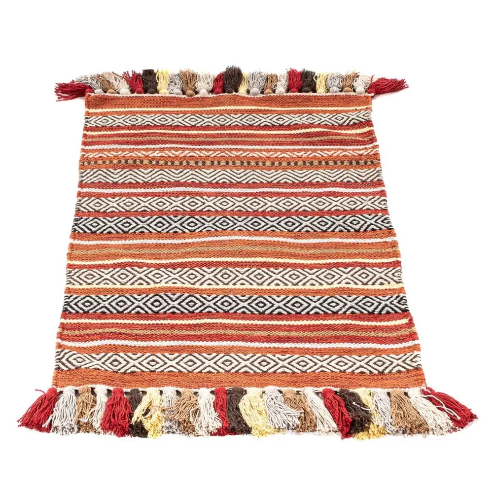 Kelim teppe - Trendy - 94 x 58 cm - flerfarget