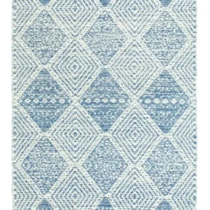 Kelim teppe - Trendy - 92 x 62 cm - lyseblå