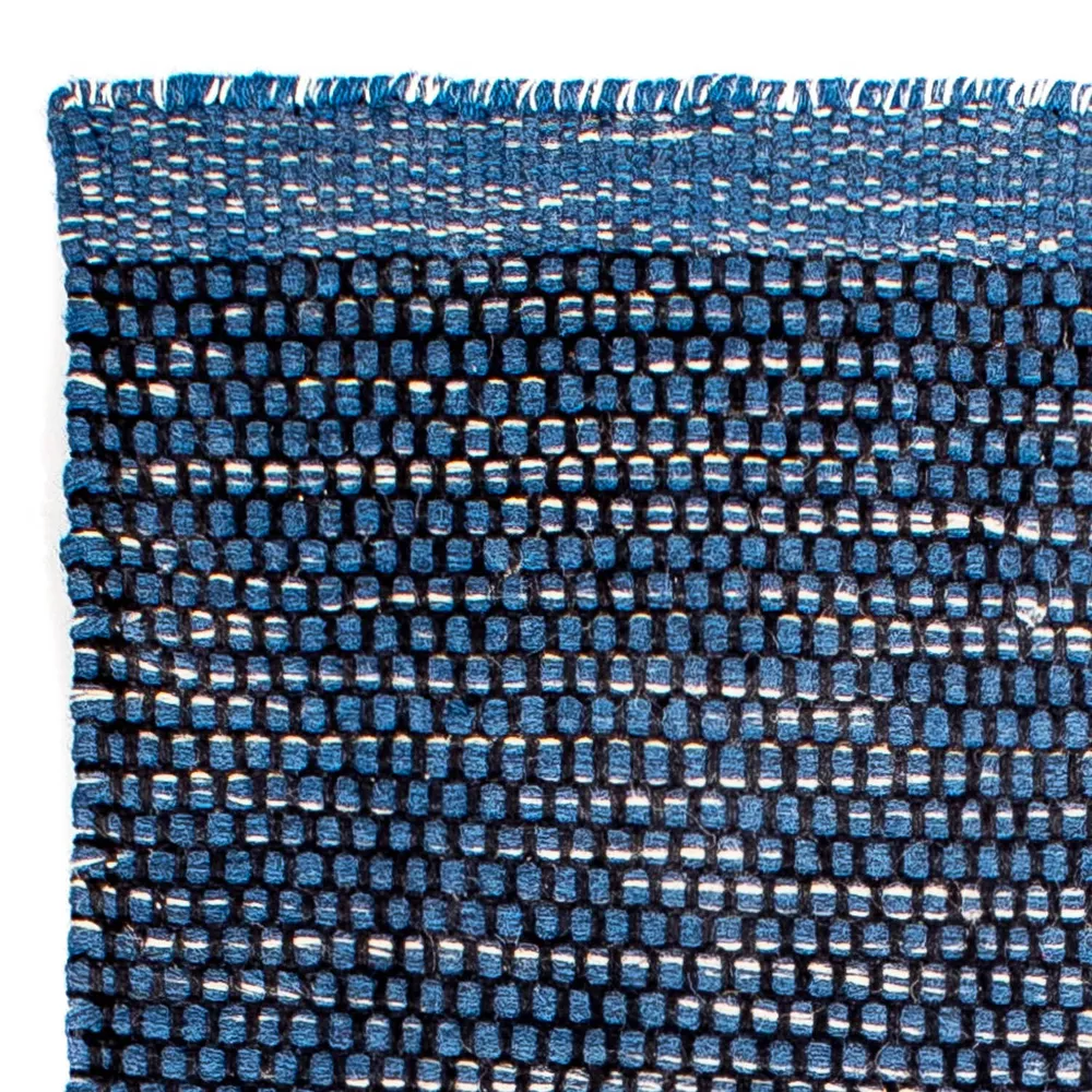Kelim teppe - Trendy - 88 x 62 cm - mørkeblå