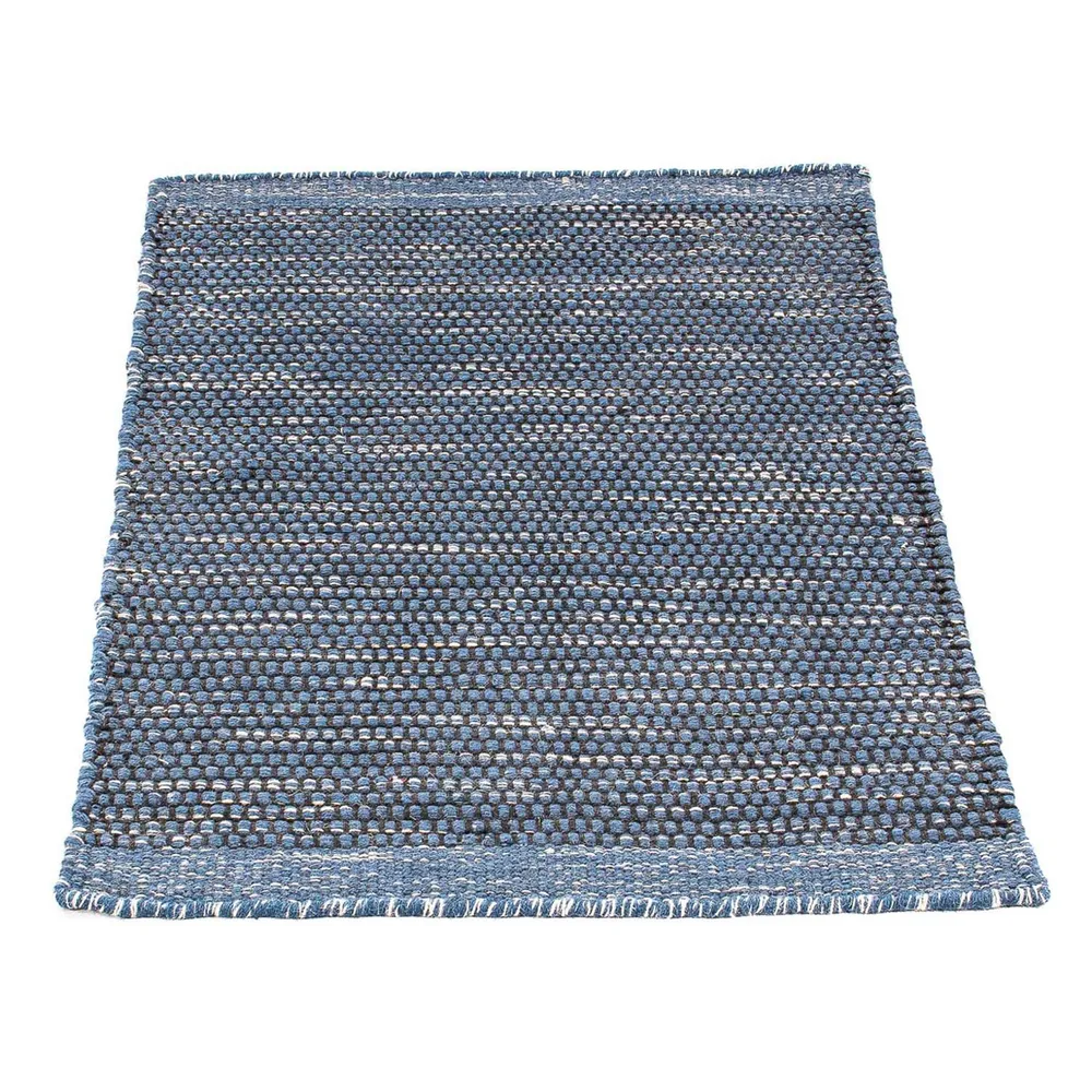 Kelim teppe - Trendy - 88 x 62 cm - mørkeblå