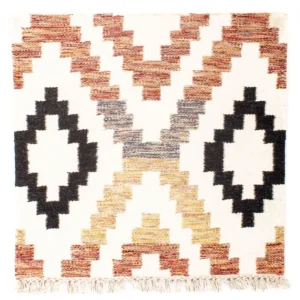Kelim teppe - Trendy square - 69 x 67 cm - beige