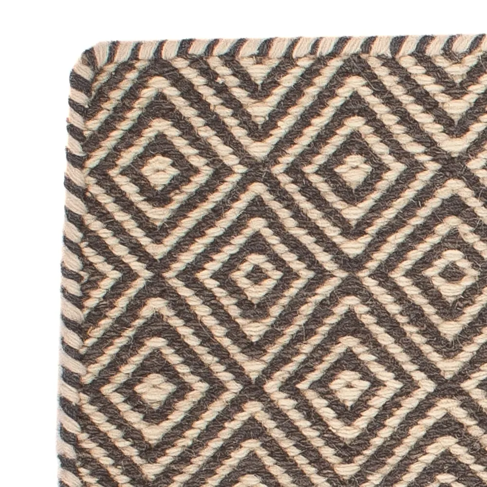Kelim teppe - Trendy square - 45 x 45 cm - flerfarget