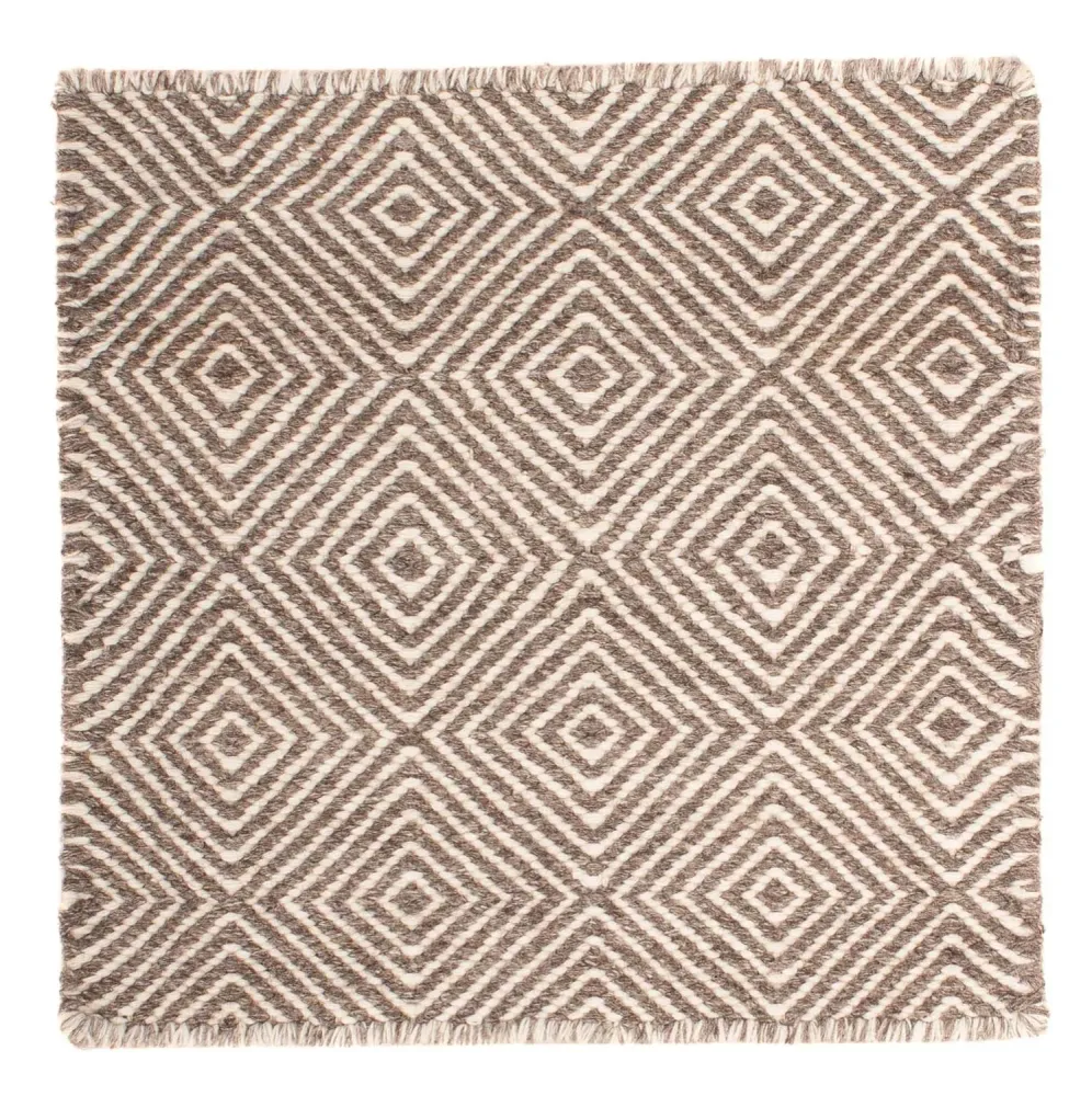 Kelim teppe - Trendy square - 45 x 45 cm - flerfarget