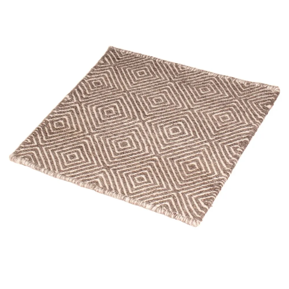 Kelim teppe - Trendy square - 45 x 45 cm - flerfarget