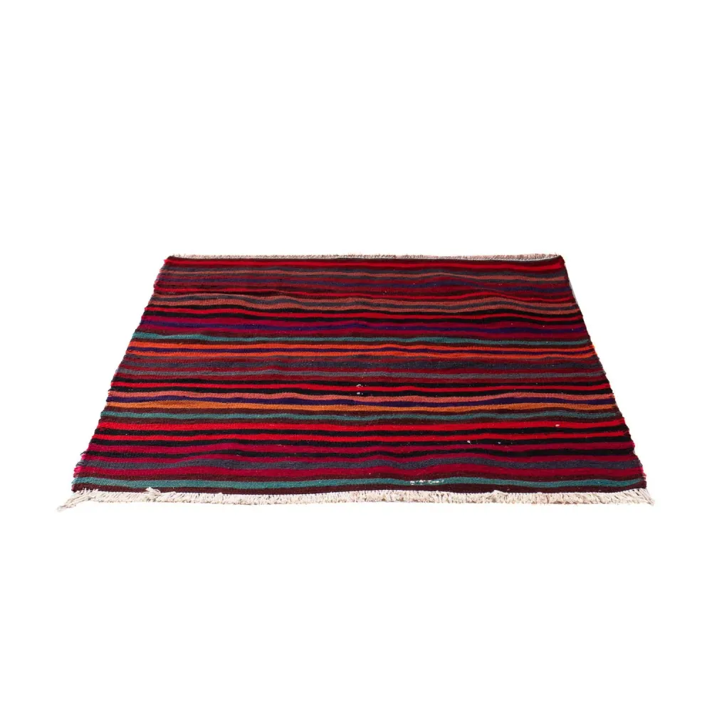 Kelimteppe - Gammelt - 105 x 90 cm - flerfarget
