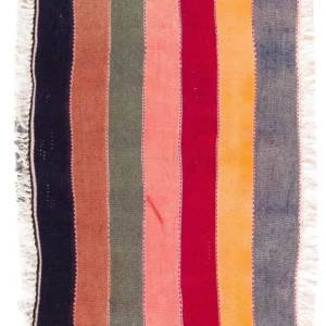 Kelimteppe - Gammelt - 110 x 65 cm - flerfarget