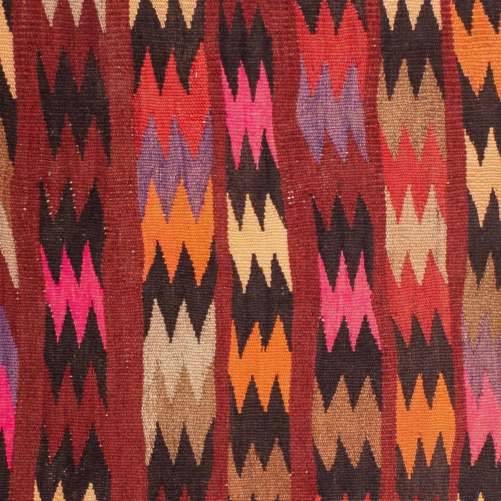 Kelimteppe - Gammelt - 114 x 90 cm - flerfarget