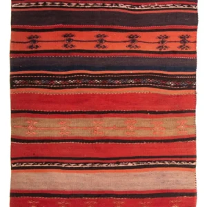 Kelimteppe - Gammelt - 120 x 85 cm - flerfarget