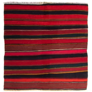 Kelimteppe - Gammelt - 130 x 100 cm - flerfarget