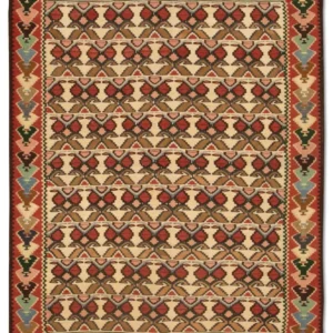 Kelimteppe - Gammelt - 143 x 119 cm - beige