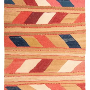 Kelimteppe - Gammelt - 147 x 110 cm - flerfarget