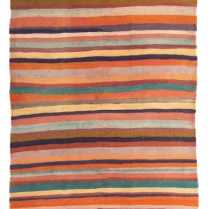 Kelimteppe - Gammelt - 170 x 140 cm - flerfarget