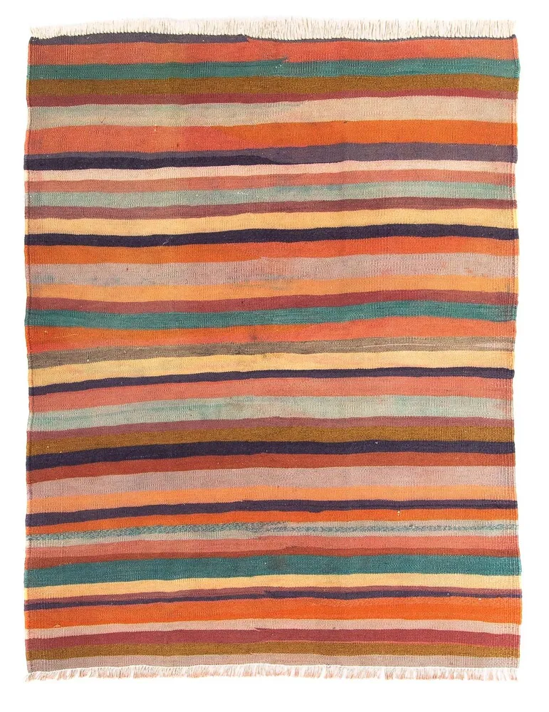 Kelimteppe - Gammelt - 170 x 140 cm - flerfarget