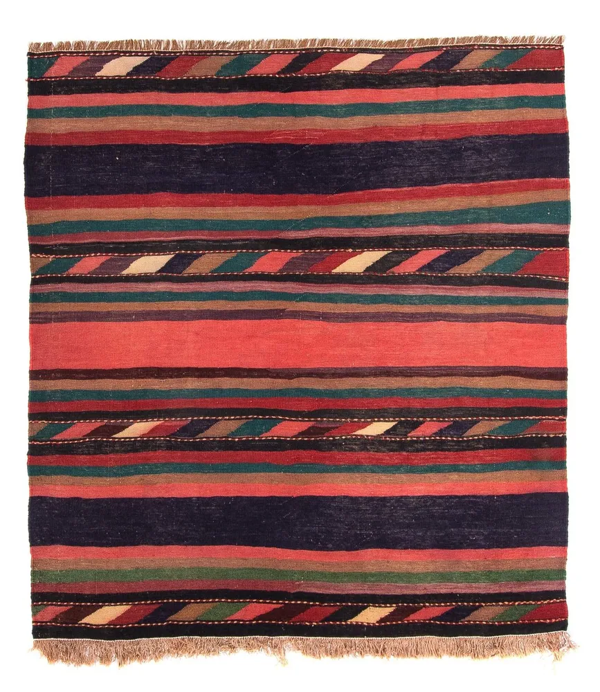 Kelimteppe - Gammelt - 170 x 160 cm - flerfarget