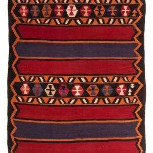 Kelimteppe - Gammelt - 180 x 145 cm - flerfarget