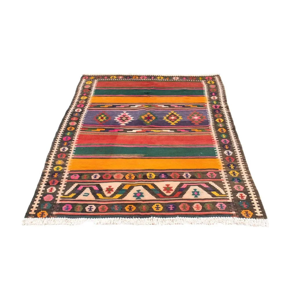 Kelimteppe - Gammelt - 190 x 130 cm - flerfarget