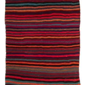 Kelimteppe - Gammelt - 195 x 100 cm - flerfarget