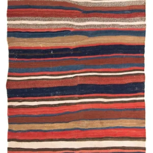 Kelimteppe - Gammelt - 200 x 140 cm - flerfarget