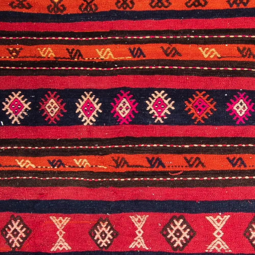 Kelimteppe - Gammelt - 200 x 160 cm - flerfarget