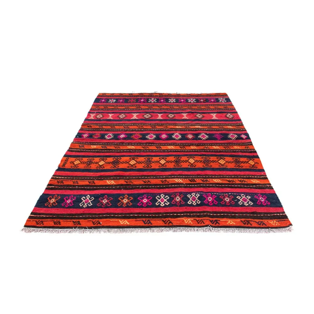 Kelimteppe - Gammelt - 200 x 160 cm - flerfarget