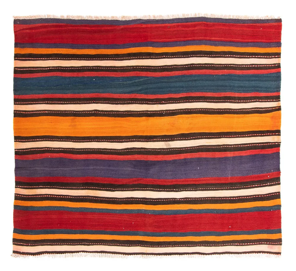 Kelimteppe - Gammelt - 200 x 165 cm - flerfarget