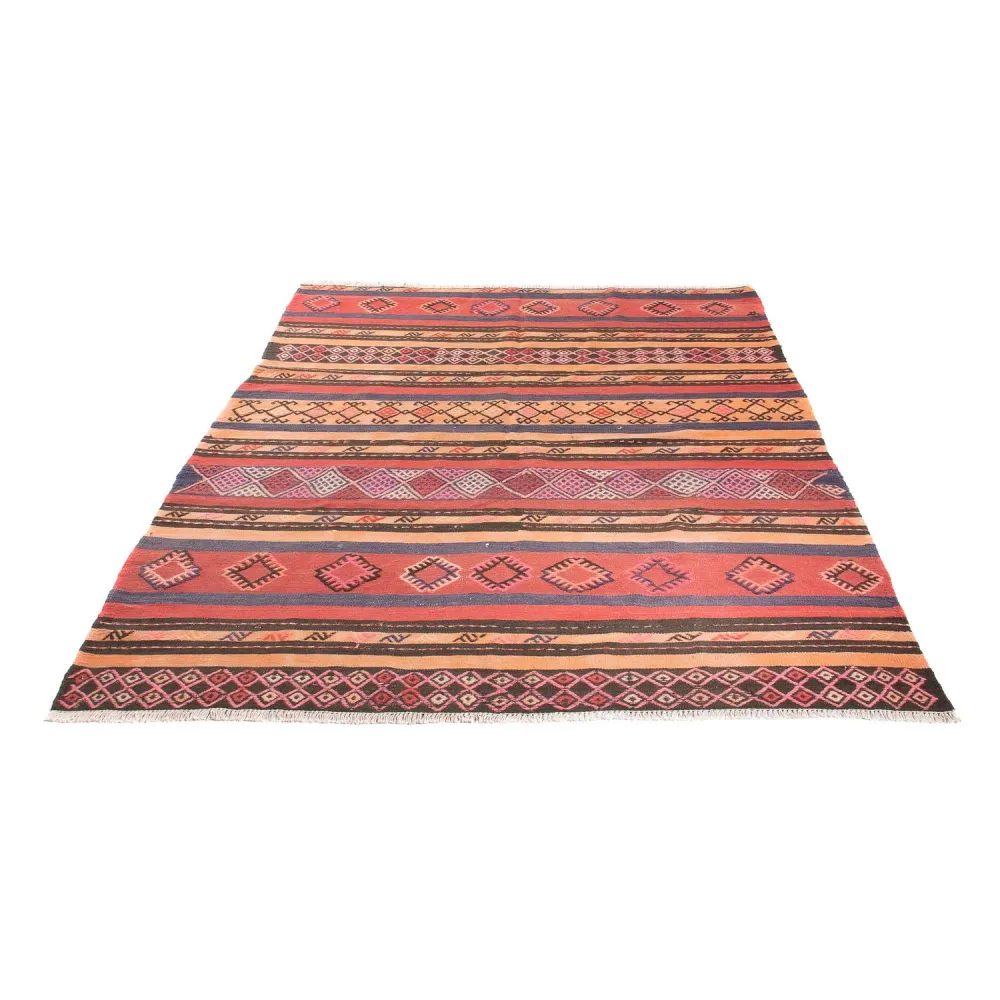 Kelimteppe - Gammelt - 210 x 150 cm - flerfarget
