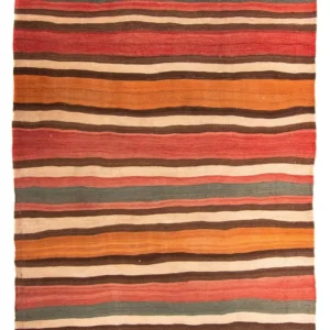 Kelimteppe - Gammelt - 215 x 170 cm - flerfarget